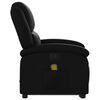 vidaXL Fauteuil inclinable de massage Noir Similicuir