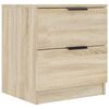 vidaXL Table de chevet Ch&ecirc;ne sonoma Bois d'ing&eacute;nierie