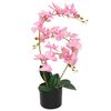 vidaXL Plante artificielle avec pot Orchid&eacute;e 65 cm Rose