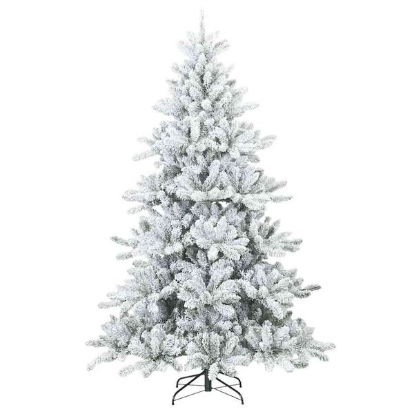 vidaXL Sapin de No&euml;l Artificiel &agrave; Branches Articul&eacute;es Blanc 210 cm PVC