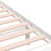 vidaXL Cadre de lit sans matelas blanc bois de pin massif