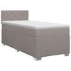 vidaXL Lit boxspring avec matelas Taupe 80 x 200 cm Tissu