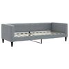 vidaXL Lit de jour avec matelas gris clair 80x200 cm tissu