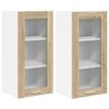 vidaXL Armoire suspendue avec porte 2 pcs Ch&ecirc;ne Sonoma 40 x 31 x 80 cm
