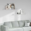 vidaXL &Eacute;tag&egrave;re Murale avec &eacute;tag&egrave;re 2 pcs Marbre blanc 115 x 9 x 3 cm
