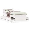 vidaXL Cadre de lit sans matelas avec t&ecirc;te de lit 75x190 cm pin massif