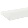 vidaXL &Eacute;tag&egrave;re flottante 2 pcs Blanc 60 x 9 x 2,5 cm Acier