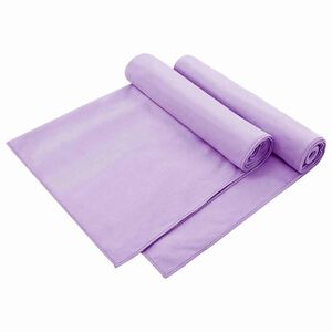 vidaXL Serviettes de chaise d'ext&eacute;rieur 2 pcs Violet 130 x 60 cm