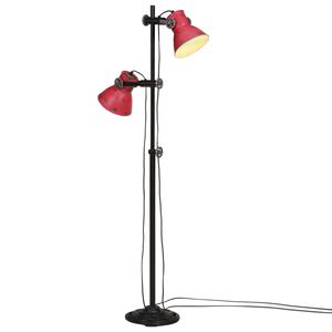 vidaXL Lampadaire 25 W rouge d&eacute;lav&eacute; 25x25x90/160 cm E27