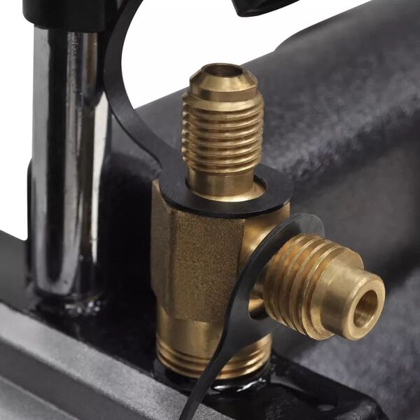 vidaXL Pompe &agrave; vide 50 L/min avec manom&egrave;tre &agrave; 2 voies en kit d'outils