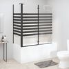 vidaXL Cabine de douche &agrave; rayures 120x68x130 cm Verre tremp&eacute;