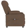 vidaXL Fauteuil inclinable &eacute;lectrique Marron Tissu