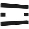 vidaXL Ensemble meuble TV 8 pc Ch&ecirc;ne noir Bois d'ing&eacute;nierie