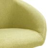vidaXL Chaise pivotante de salle &agrave; manger Vert Tissu