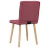 vidaXL Chaises &agrave; manger lot de 2 rouge bordeaux tissu