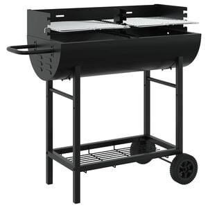 vidaXL Grill charbon 96,5 x 42,5 x 88,5 cm Noir