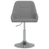 vidaXL Tabouret de bar Gris fonc&eacute; Tissu