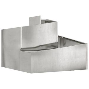 vidaXL Cache-pot de jardin Argent&eacute; 60 x 60 x 50 cm Acier galvanis&eacute;