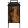 vidaXL Banc &agrave; chaussures ch&ecirc;ne fum&eacute; 105,5x32x57,5 cm bois d'ing&eacute;nierie