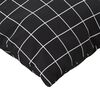 vidaXL Coussins de palette lot de 3 motif &agrave; carreaux noir tissu Oxford