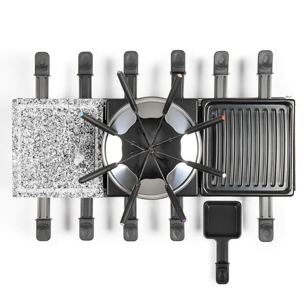 Livoo Ensemble &agrave; raclette et &agrave; fondue 12 personnes 1650 W