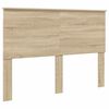 vidaXL Cadre de lit Ch&ecirc;ne Sonoma 140 x 190 cm Bois d'ing&eacute;nierie
