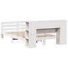 vidaXL Cadre de lit sans matelas blanc 150x200 cm bois de pin massif