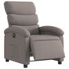 vidaXL Fauteuil inclinable &eacute;lectrique Taupe Tissu