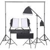 vidaXL Kit de studio photo avec ensemble d'&eacute;clairage