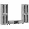 vidaXL Ensemble meuble TV FLORIN 3 pc Gris Sonoma Bois d'ing&eacute;nierie