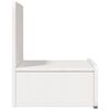 vidaXL Table de chevet avec tiroir 2 pcs Blanc 44 x 32,5 x 40 cm