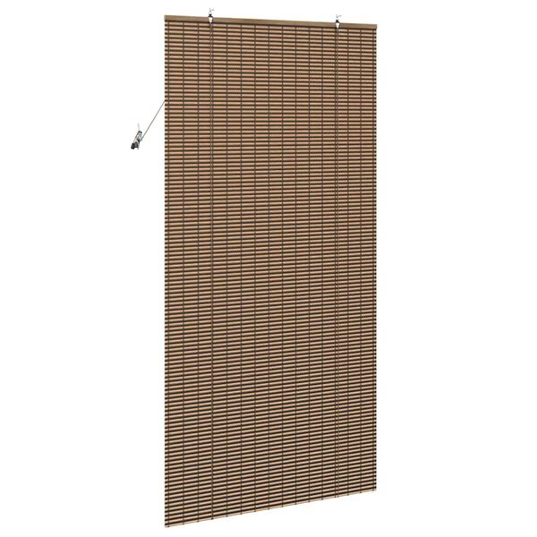 vidaXL Store enrouleur avec des rideaux Marron 120 x 220 cm Bambou
