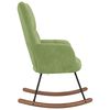vidaXL Chaise &agrave; bascule Vert clair Velours