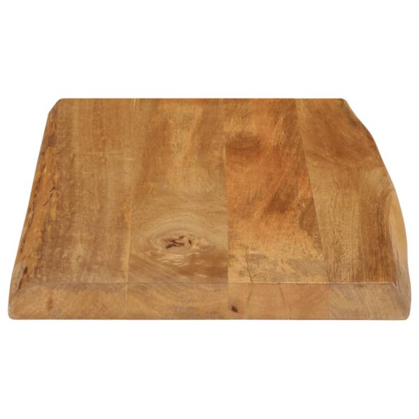 vidaXL Dessus de table 60x40x3,8 cm bord vivant bois massif manguier