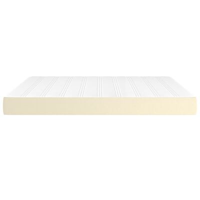 vidaXL Matelas de lit à ressorts ensachés Crème 160x200x20 cm