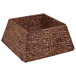 vidaXL Collier de sapin de No&euml;l Carr&eacute; Marron 50 x 50 x 25 cm
