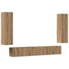 vidaXL Meubles TV muraux 4 pcs ch&ecirc;ne artisanal bois d'ing&eacute;nierie