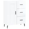 vidaXL Buffet Blanc brillant 69,5x34x90 cm Bois d'ing&eacute;nierie