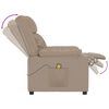vidaXL Fauteuil de massage Cappuccino Similicuir