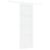 vidaXL Porte coulissante Blanc 73,5 x 211 cm Pin massif