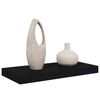 vidaXL Étagère murale flottante noir 50x23x3,8 cm MDF