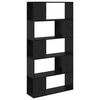 vidaXL Ensemble meuble TV Noir 80 x 24 x 156 cm Bois d'ing&eacute;nierie