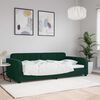 vidaXL Lit de repos sans matelas vert fonc&eacute; 100x200 cm velours