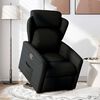 vidaXL Fauteuil inclinable noir tissu