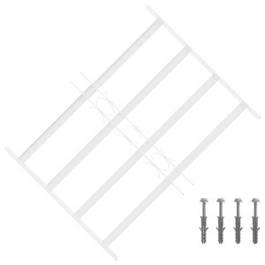 vidaXL Grille de s&eacute;curit&eacute; pour fen&ecirc;tres avec 4 barres crois&eacute;es 3 pc