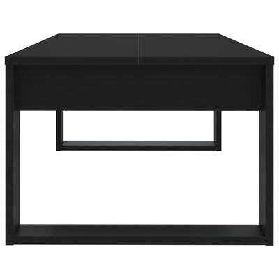 vidaXL Table basse Noir 110x50x35 cm Bois d'ingénierie