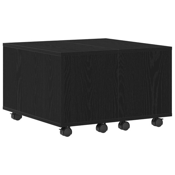 vidaXL Table basse Chêne noir 60 x 60 x 38 cm Bois d'ingénierie