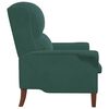 vidaXL fauteuil Vert foncé 76 x 94 x 102 cm Velours