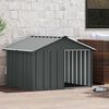 vidaXL Niche pour chien Anthracite 116,5x103x81,5 cm Acier galvanis&eacute;