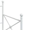 vidaXL Lit de repos sans matelas blanc 90x190 cm acier
